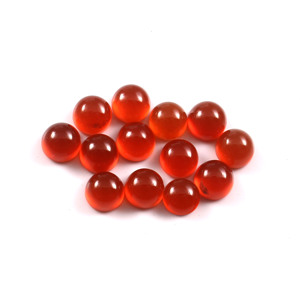 Lote al por Mayor de Piedras Preciosas Sueltas de Ónice Rojo Natural AAA de 12x12 mm, Redondas, con Parte Posterior Plana, Calibradas, para la Fabricación de Joyas - Product Image 1