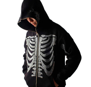 Sudaderas con Capucha de Invierno con Pedrería, 100% Algodón, Forradas, de Alta Calidad, Impermeables y Transpirables para Hombre y Mujer, Servicios OEM - Product Image 6