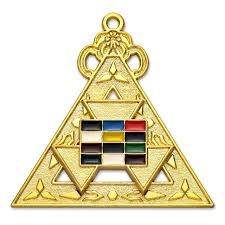 JEVVY CRAFTS Joya de Collar Chapada en Oro para Antiguo Gran Sacerdote del Arco Real Masónico, Material Dorado para Masón - Product Image 2