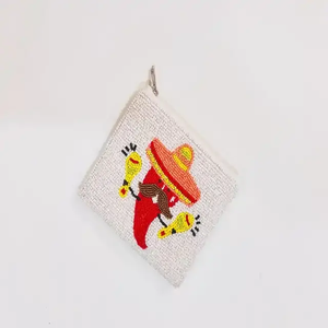 Mini pochette perlée Boo Message Ghost Seed pour Halloween, couleur lavande, avec motif Halloween - Product Image 3