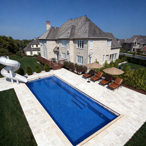 Piscines en fibre de verre hors sol et au-dessus du sol en vente, spa extérieur, jardin, faible entretien, motifs en mosaïque, piscine - Product Image 4