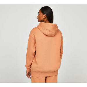 Ensemble Jogging à Capuche Surdimensionné pour Femmes de Haute Qualité avec Logo Personnalisé OEM/ODM, Sweat-shirt en Velours Polyester Confortable, 2 Pièces, Hiver - Product Image 5