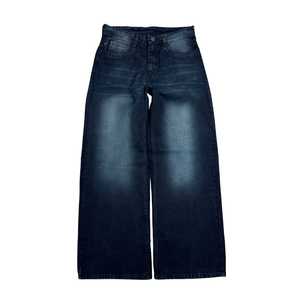 Jeans larges bleus droits pour hommes, vente en gros, faible MOQ, jeans amples pour hommes, style streetwear, jeans amples vintage de haute qualité - Product Image 4