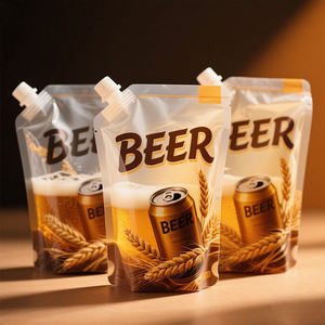 Custom Digital Printed Logo Portable Spout <strong>Pouch</strong> Liquid Beverage Bag Food Grade Material For Juice Wine Beer Packaging - Product Image 5