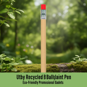 Penna a Sfera Riciclata Utby, Gadget Promozionale Ecologico - Product Image 3