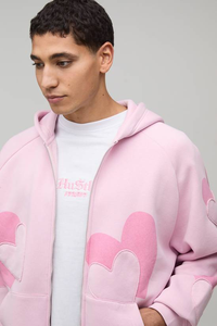 Ensemble sweat à capuche et jogging en molleton bouclette épais et écologique 420 g/m² – Qualité supérieure, vierge, style streetwear, personnalisable avec logo - Product Image 3