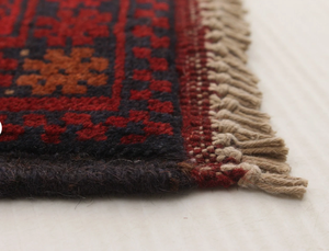 Tapis d'intérieur artisanal de luxe, style tribal afghan, design moderne à nœuds, pour salon, hôtel, bureau, maison commerciale - Product Image 3