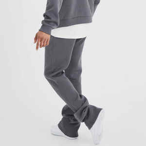 Haute qualité personnalisé hommes hiver solide imprimé à capuche survêtement ensemble sport 2025 survêtement lourd coton surdimensionné à capuche - Product Image 6