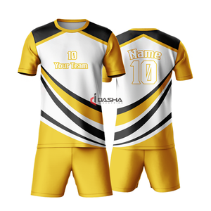 Hot Selling Men's Soccer Jersey Premium Quality Breathable Quick Dry Football Uniform Training <b>Shirts</b> - Product Image 4