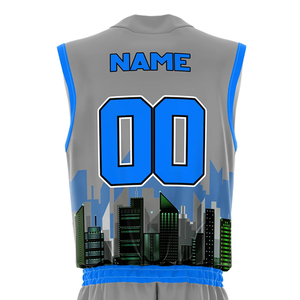 Tenue de basketball d'entraînement unisexe, fournisseur direct d'usine, tissu doux, ensemble maillot et short de basketball. - Product Image 6