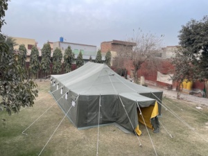 Lona de lona impermeable para tienda de campaña de cuatro estaciones, para 20-80 personas, 61m2, para acampar al aire libre, emergencias - Product Image 3