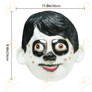 Máscara de Látex de Cabeza Completa de Miguel de la Película Anime <span class=keywords><strong>CoCo</strong></span>, Casco de Disfraz para Fiesta de Disfraces, Accesorios de Disfraces - Product Image 5