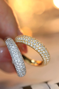 แหวนฮิปฮอปเงินแท้ 925 ดีไซน์ทันสมัยปรับแต่งได้ ประดับเพชรโมอิสซาไนต์สุดหรูสำหรับงานแต่งงาน - Product Image 6