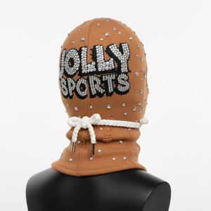 Pasamontañas de Punto para Mujer, Invierno, Algodón y Poliéster de Primera Calidad, 320 GSM, Cristal de Imitación, Logotipo Personalizado - Product Image 5