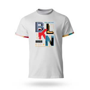 Camiseta informal de algodón ecológica para hombre con cuello serigrafiado manga corta ajuste cómodo ropa de calle de verano uso diario - Product Image 2