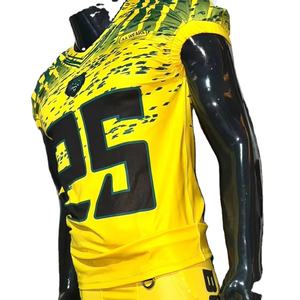 Maillot de football américain fan jersey parent sublimation attirail sergé broderie grande taille personnalisé usine pakistan vraies photos - Product Image 1