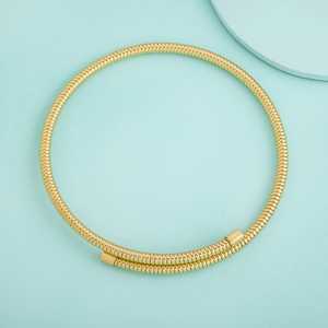 Collier tendance en alliage de zinc plaqué or 192389, motif boule géométrique, pierre principale diamant, chaîne à maillons, style religieux pour les fêtes - Product Image 1