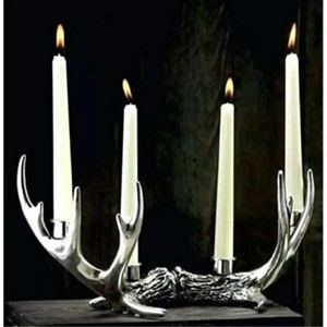 Candelabro de Reno de Navidad, cabeza de Reno plateada de primera calidad, decoración del hogar, candelabros decorativos con estilo a la venta - Product Image 3