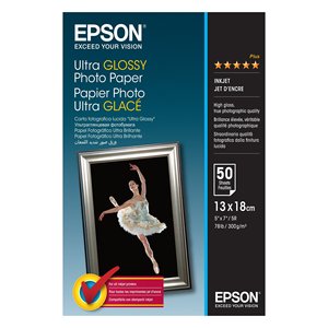 Ultra <b>Glossy</b> 13 X 18 cm Photo <b>Paper</b> C13S041944 50pcs A4 Size 200g Weight for Photo Printing - Product Image 1