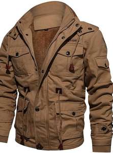 Veste matelassée en coton tissé de qualité supérieure, 100 % coton, col montant, respirante pour un confort hivernal supérieur, durable et intemporelle - Product Image 3