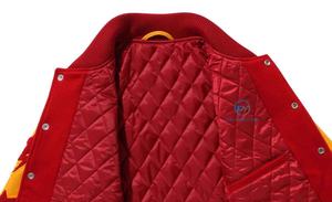 Nouvelle arrivée Veste universitaire à manches en cuir Marque neuve Haute qualité Fabriquée sur mesure 2025 Veste de baseball décontractée Veste bomber patchwork - Product Image 5