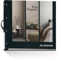 Livre d'échantillons de papier peint floral non tissé fabriqué en Allemagne, 72 articles, collection Pure Elegance, moderne, pour chambre, salle de sport, hôpital, salon, salle à manger