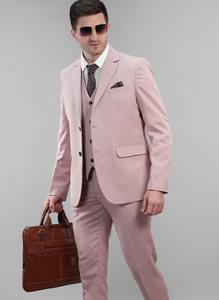 Traje de Cinco Piezas Rosa Moderno de Excelente Calidad para Novio y Eventos Formales Disponible a Buen Precio desde India - Product Image 3