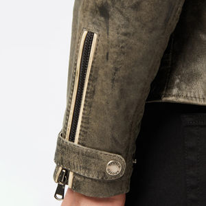 Veste en cuir véritable pour homme de qualité supérieure en gros, imperméable, col montant, manches longues, grande taille, prix imbattable - Product Image 5