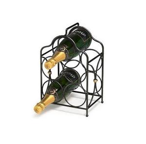 Nouveau design, porte-bouteilles de vin en métal noir stable, à poser au sol, pour la maison et le club, porte-bouteilles de vin et de champagne - Product Image 2