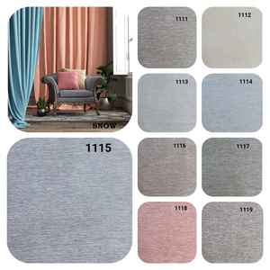 100% Polyester Wider Width Plain <b>Curtain</b> Fabric Breathable Warp Knitted with Yarn Dyed Woven Technique <b>for</b> Interior Design - Product Image 4