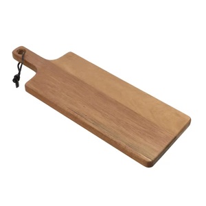Tabla de cortar de madera de acacia pequeña OEM con asa para servir Pizza, queso, fruta, utensilios de cocina calientes, bloques de cortar de alta demanda - Product Image 6