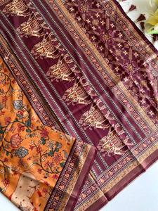 คอลเลกชั่นแต่งงาน Saree vscose zari patta ชายแดนและพิมพ์ดิจิตอลพู่ที่แนบมาในงานเทศกาลของผู้หญิง - Product Image 2