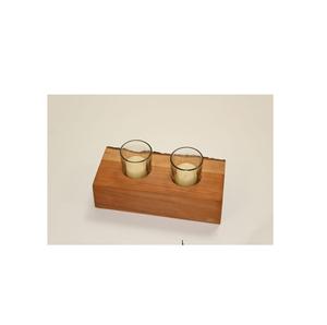 Portavelas de madera de lujo de alta calidad superventas portavelas de madera Mesa decorativa diseño clásico hogar Hotel decoración uso - Product Image 3