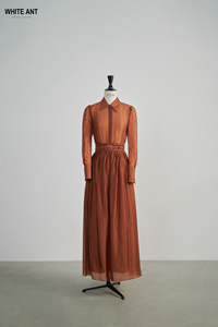 Conjunto de falda de mujer de alta moda Cintura grande Tela ecológica Jack Maxi Falda Ropa al por mayor Whiteant Moda sostenible - Product Image 2