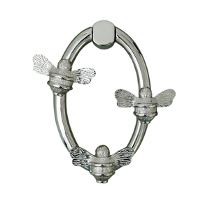 Honey Bee Design Manufacturer & Wholesaler Door Knocker Ring Metal Silver Door Knocker Handmade Home Hotels Decor - Product Image 1