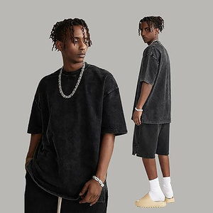 Chemise pour homme 100% coton surdimensionné anti-rides écologique décontractée vintage lavée à l'acide avec logo personnalisé 6XL - Product Image 6