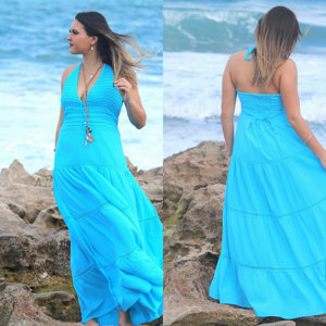 Premium fait à la main été col en v robe mi-longue pour les femmes imprimé fleuri décontracté élégant robe courte parole longueur en mousseline de soie fournisseur indien - Product Image 6