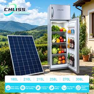 Réfrigérateur <span class=keywords><strong>solaire</strong></span> 138L à double porte DC 12V 24V, faible <span class=keywords><strong>consommation</strong></span>, pour camping-car, caravane et camping aux États-Unis - Product Image 3