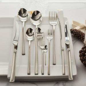 สแตนเลสคุณภาพสูง 18/8 4 ชิ้นทองและเงินชุดช้อนส้อมมีดส้อมและช้อนงานแต่งงาน flatware ชุดอาหารเย็น - Product Image 2