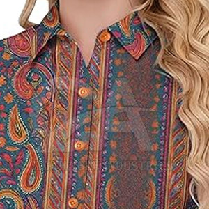 เสื้อเชิ้ตผู้หญิงแฟชั่น แขนยาว ติดกระดุม สไตล์ใหม่ ทันสมัย เสื้อเชิ้ตผู้หญิงแขนยาวติดกระดุม - Product Image 6