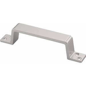 HERMETA Aluminum <b>Silver</b> Furniture Handle <b>Knob</b> 420mm Length 34mm Width 150mm Height 21mm Thickness 4 Holes 150mm Width 420mm - Product Image 1