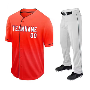Uniformes de Béisbol al por Mayor con el Último Diseño, Jersey de Béisbol Personalizado para Hombre, Diseño Personalizado con Logotipo del Equipo - Product Image 3