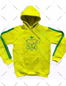 Ensemble de jogging décontracté deux pièces en molleton respirant et écologique pour sororité grecque Chi Eta Phi, collection automne |   Logo frontal zippé - Product Image 1