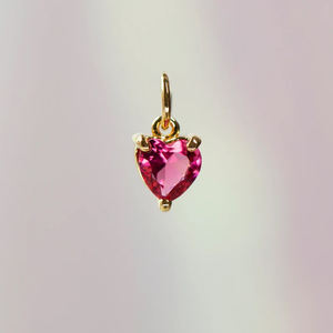 หินพลอย CZ ควอตซ์รูปหัวใจ6มม. พลอยเทียมชุบโรเดียมชุบโรเดียมจี้สำหรับการหมั้น - Product Image 2