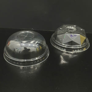 OEM Personnalisé Sans BPA Vente Chaude Usine 90/93/98mm Couvercle en Plastique PET Transparent Couvercle de Gobelet Jetable Dôme et Plat pour Emballage de Boissons - Product Image 6