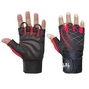 Gants de fitness à demi-doigts en matériau respirant antidérapant/Gants de gymnastique professionnels de meilleure qualité de couleur unie - Product Image 4