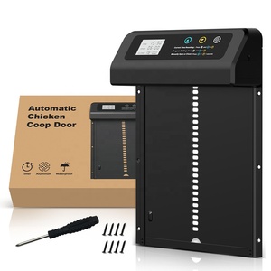 <span class=keywords><strong>Porte</strong></span> de <span class=keywords><strong>poulailler</strong></span> électrique en alliage d'aluminium pour usage domestique, avec fonction de levage programmable – Offre spéciale - Product Image 1