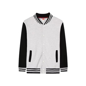 Veste universitaire de style hip-hop pour hommes Logo personnalisé Vêtements d'équipe de baseball en coton Techniques brodées Bouton avant pour l'hiver - Product Image 4