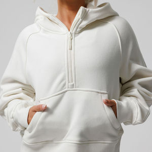 Halp Imprimé Solide Casual Zip Hoodie Femmes Lounge Wear Active Coton Biologique Certifié GOTS - Product Image 3