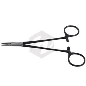 คีมหนีบสแตนเลสขนาด6.14นิ้วคีมสำหรับการผ่าตัดที่จับสีดำ - Product Image 4